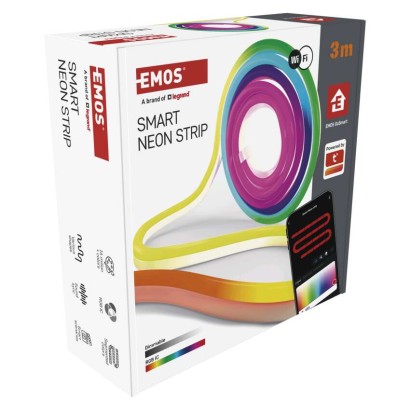 GoSmart Flexible LED-Leiste NEON weiß, 3 m, 23 W, RGBIC dimmbar, WiFi