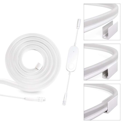 GoSmart Flexible LED-Leiste NEON weiß, 3 m, 23 W, RGBIC dimmbar, WiFi