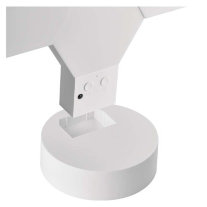 GoSmart LED-Tischleuchte Hexagon weiß, 6-teilig, RGBIC dimmbar, WiFi