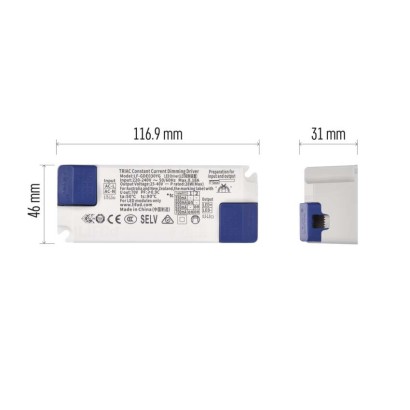 Triac dimmbarer Treiber für LED-Leuchte 700mA 28W