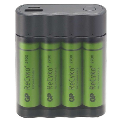 GP Charge AnyWay 2in1 power bank és elemtöltő