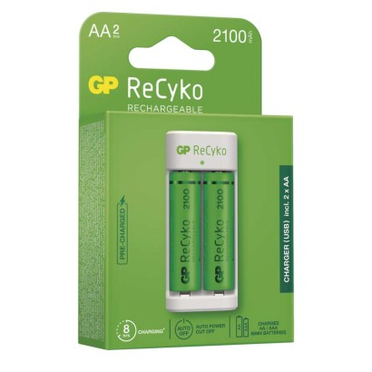 GP Akkumulátor töltő Eco E211+2xAA ReCyko 2000mAh