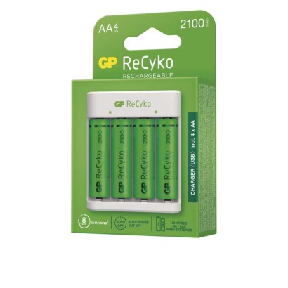 GP Akkumulátor töltő Eco E411+2xAA ReCyko 2100mAh