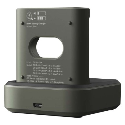 GP Akkumulátor töltő B441 + Speed Dock + 4 x AA 2100 mAh