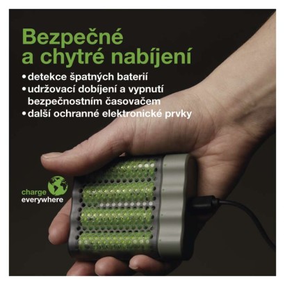 Nabíječka baterií GP Speed M451 + 4× AA ReCyko 2700