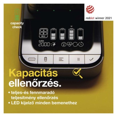 GP Pro akkumulátor töltő P461+4xAA ReCyko 2700mAh+ dokkoló