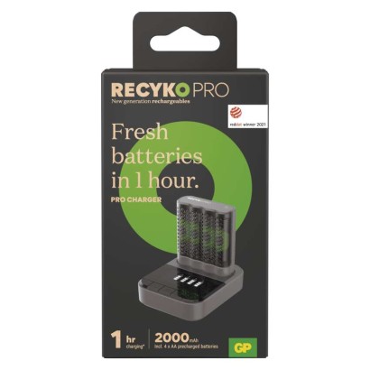 GP Pro akkumulátor töltő P461+4xAA ReCyko Pro + dokkoló