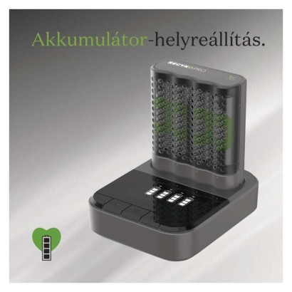 GP Pro akkumulátor töltő P461+4xAA ReCyko Pro + dokkoló