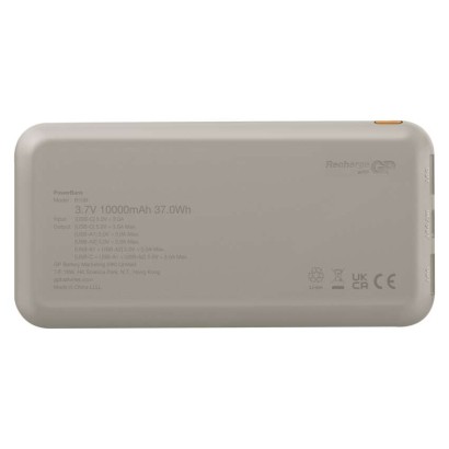GP Powerbank B+ Series, 10 000 mAh, 15 W, bézs