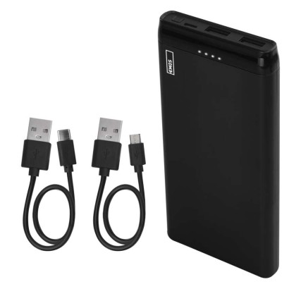 Powerbank EMOS Alpha 10S, 10 000 mAh, 10 W, schwarz