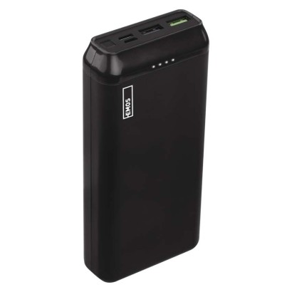 Powerbanka EMOS AlphaQ2 20, 20 000 mAh, 22,5 W, černá