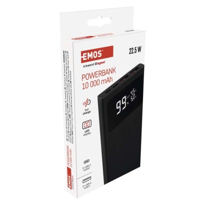 EMOS Powerbank BETAQ 20, 20 000 mAh, 22,5 W, fekete