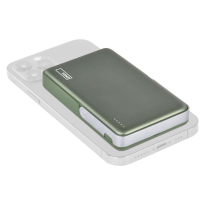 EMOS Powerbank WI 1031, 10 000 mAh, 20 W+Wireless, army-green