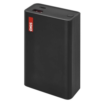EMOS Powerbank NTBF20, 20 000 mAh, 65 W PD, fekete