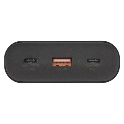 EMOS Powerbank NTBF30, 27 000 mAh, 100 W PD, fekete