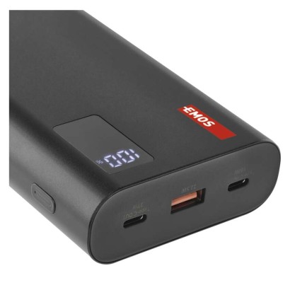 EMOS Powerbank NTBF30, 27 000 mAh, 100 W PD, fekete