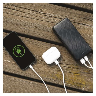 EMOS AlphaQ3 powerbank, 10 000 mAh, 22,5 W, črni