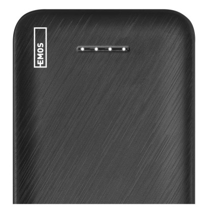 EMOS AlphaQ3 powerbank, 10 000 mAh, 22,5 W, črni