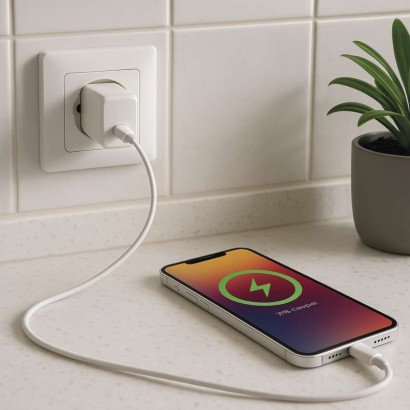 Universalus USB sieninis įkroviklis GaN PD 20 W maks.