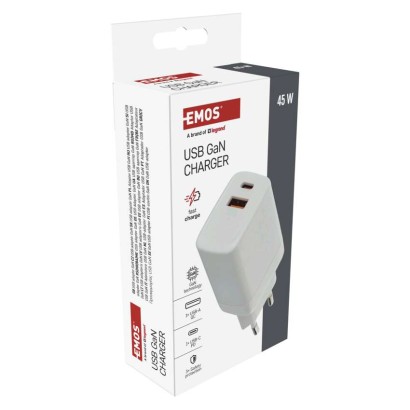 EMOS Univerzális USB töltő GaN PD 45 W max.