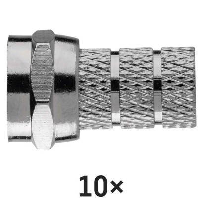 Konektor F vidlice pro koax 3C2V, 10 ks