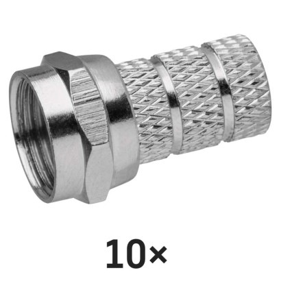 Konektor F vidlice pro koax CB500, 10 ks