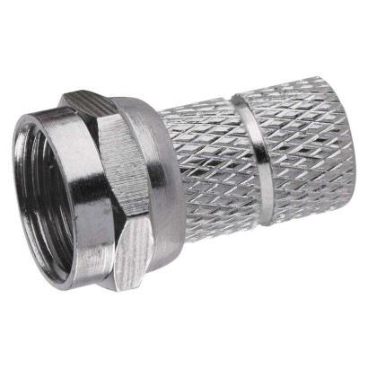 Konnektor F-Stecker für Koaxialkabel CB113, 10 Stk.