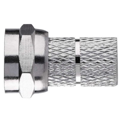 Konnektor F-Stecker für Koaxialkabel CB113, 10 Stk.
