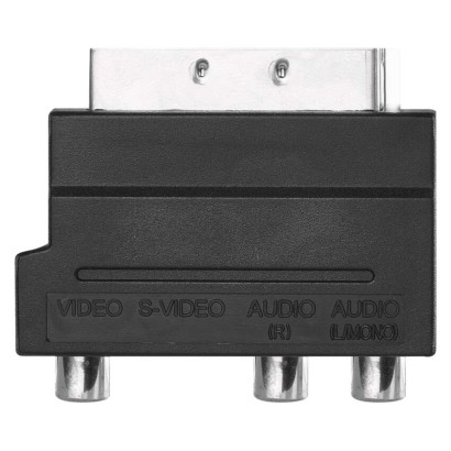 Reduktorius SCART – 3x CINCH + SVHS adapteris