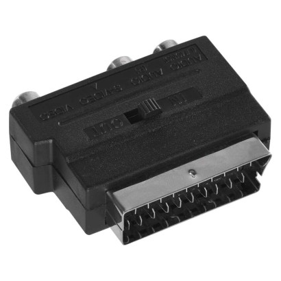 Reduktorius SCART – 3x CINCH + SVHS adapteris