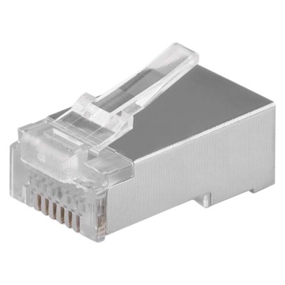 RJ45 jungtis FTP kabeliui (vientisas laidas) CAT5E, 20 vnt.