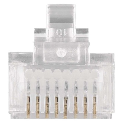 RJ45 jungtis FTP kabeliui (vientisas laidas) CAT5E, 20 vnt.