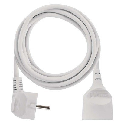 Prodlužovací kabel 3 m / 1 zásuvka / bílý / PVC / 1 mm2