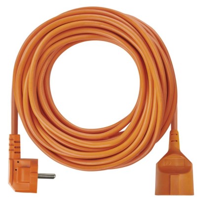 Przedłużacz 20 m / 1 gniazdo / pomarańczowy / PVC / 230 V / 1,5 mm2