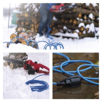Špeciálny predlžovací kábel 10 m / 1 zásuvka / PVC / 230 V / 1,5 mm2