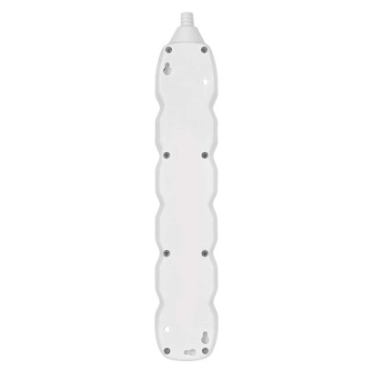 Prodlužovací kabel 3 m / 5 zásuvek / s vypínačem / bílý / PVC / 1 mm2