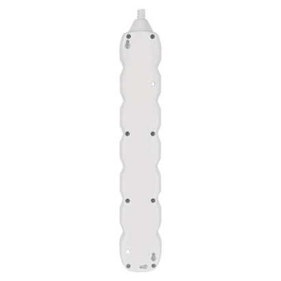 Przedłużacz 3 m / 6 gniazd / z wyłącznikiem / biały / PVC / 1 mm2
