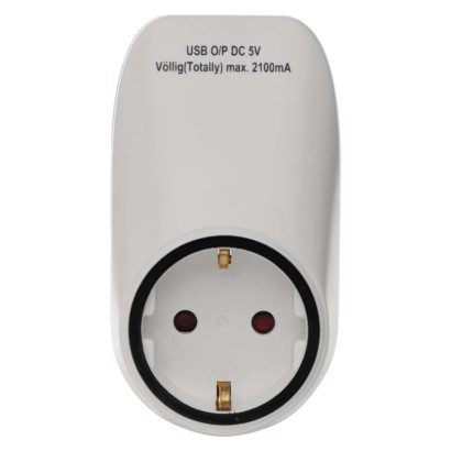 Steckdose + 2x USB SCHUKO