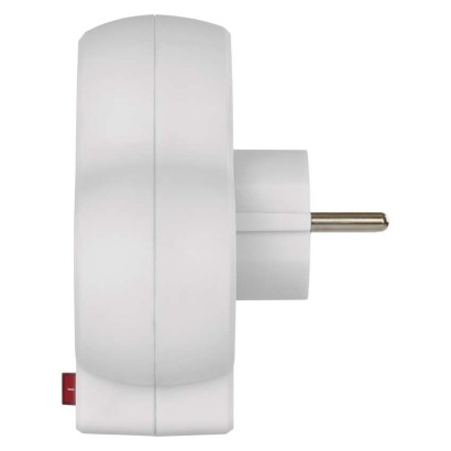 Rozbočovací zásuvka 2×, vyp., 1×USB-A+1×USB-C, bílá