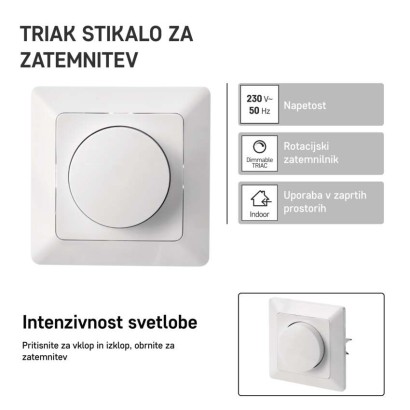 Triac zatemnilnik št. 6 za zatemnilne LED žarnice