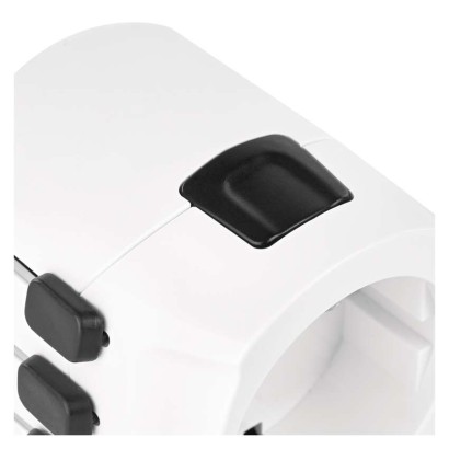 Universal Reiseadapter für Ausland – Amerika, Asien, Afrika, 1×USB-C, 1×USB-A