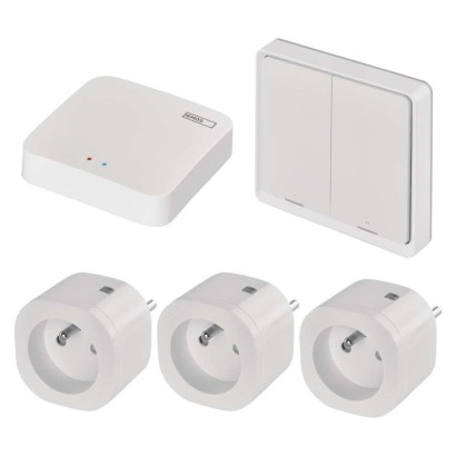 Sada GoSmart: 3x WiFi zásuvka IP-3001F, 1x ovladač scén, 1x ZigBee brána