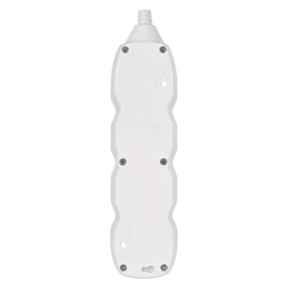 Hosszabbító 3 m / 4 aljzat / fehér / PVC / 1,5 mm2