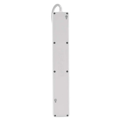 Steckdosenleiste 3 m / 5 Steckdosen / Schalter / weiß / 1× USB-A + 1× USB-C / 1,5 mm2