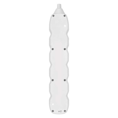 Steckdosenleiste 5 m / 5 Steckdosen / Schalter / weiß / PVC / 1,5 mm2