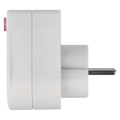 Schuko Steckdose mit Schalter, rund