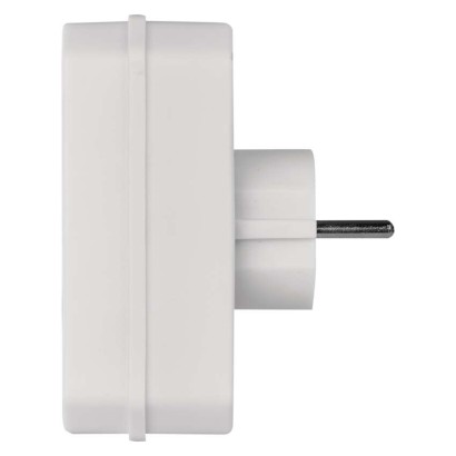 Mehrfachsteckdose, 2x Euro + 1x Schuko Steckdose, weiss