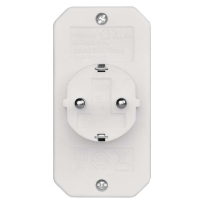 Mehrfachsteckdose, 2x Euro + 1x Schuko Steckdose, weiss
