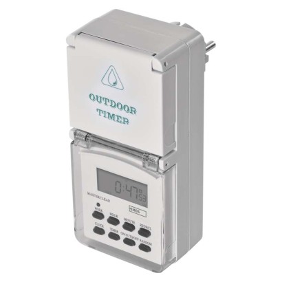 Digitalna stikalna ura tedenska IP44 P5525 schuko