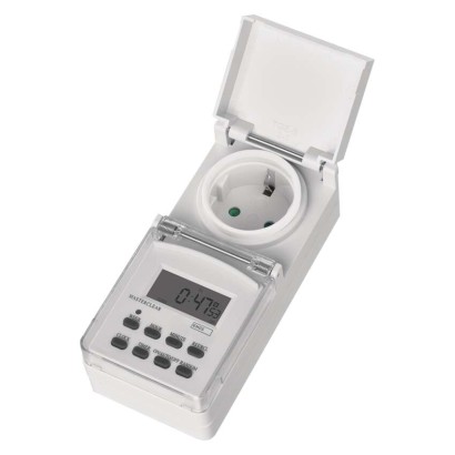 Digitalna stikalna ura tedenska IP44 P5525 schuko